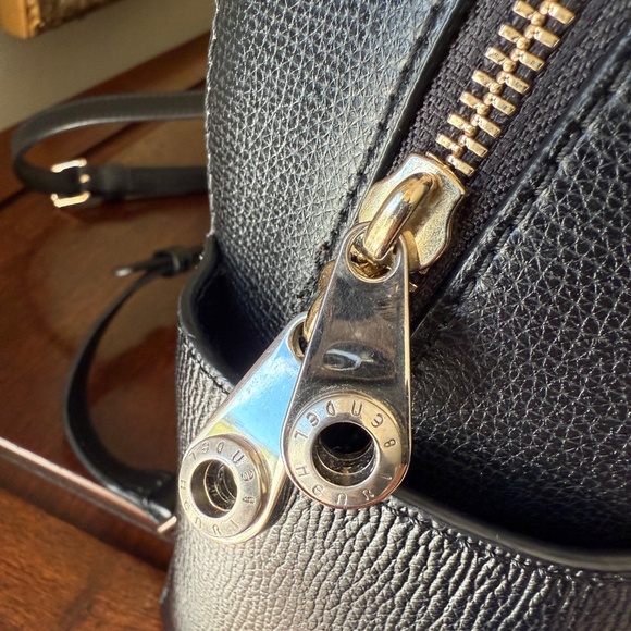 Henri Bendel Black Saffiano Leather Backpack - Picture 5 of 8